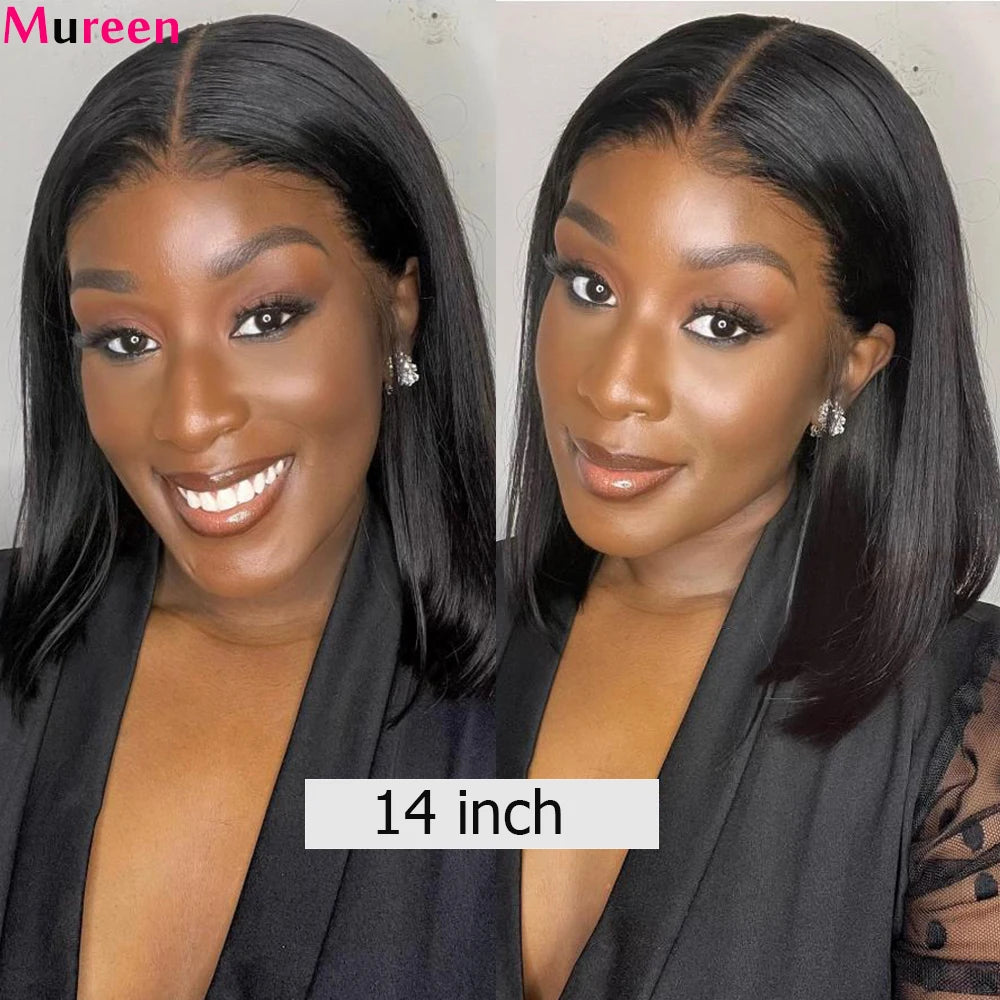 250% Density Bob Wig Human Hair 13x4 HD Lace Front Wigs Human Hair Glueless Straight Lace Frontal Human Hair Wigs for Women