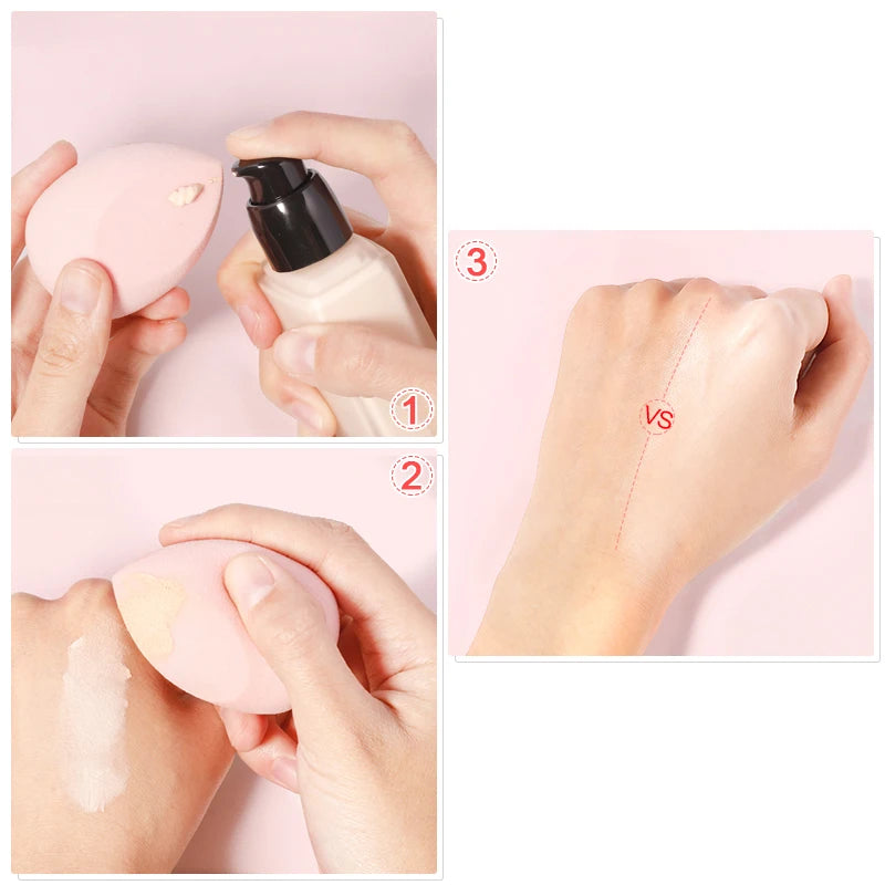 Makeup Blender Cosmetic Puff Makeup Sponges Cushion Foundation Powder Sponge Beauty Tool for Women Girls Make Up Accessories