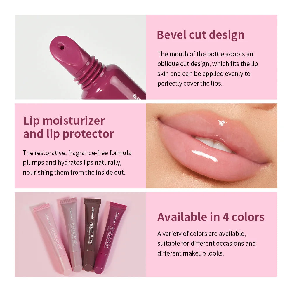 4pcs /set Moisturizing Lip Glaze Mirror Glass Long Lasting Lip Gloss Liquid Lipstick Makeup Glossy Lip Care Cosmetic