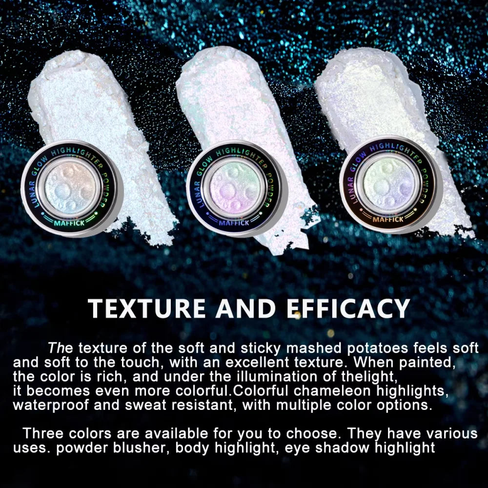 MAFFICK Multicolor Planet Pearl Highlighter naturally contouring brightened your whole body in three dimensions
