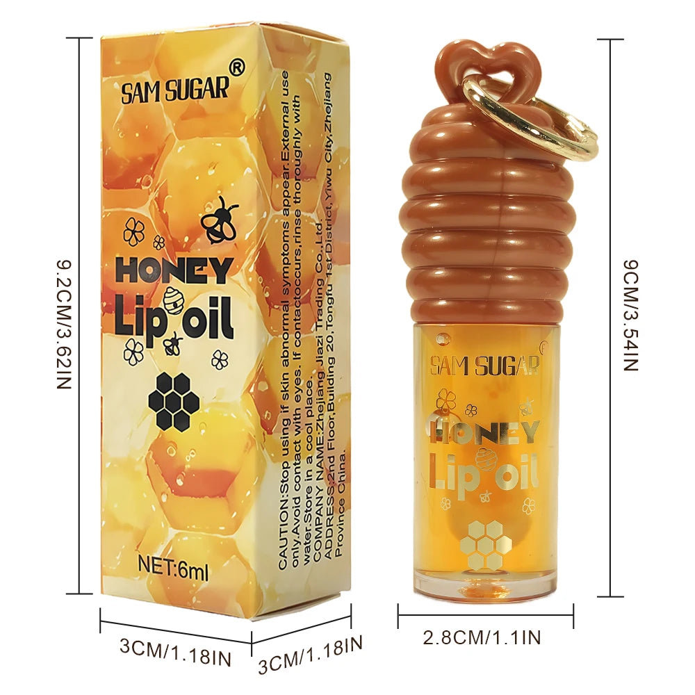 1/2 pack of Honey Moisturizing Lip Oil Moisturizing Gold Gloss Smooth and Fresh Natural Ingredients Lip Gloss