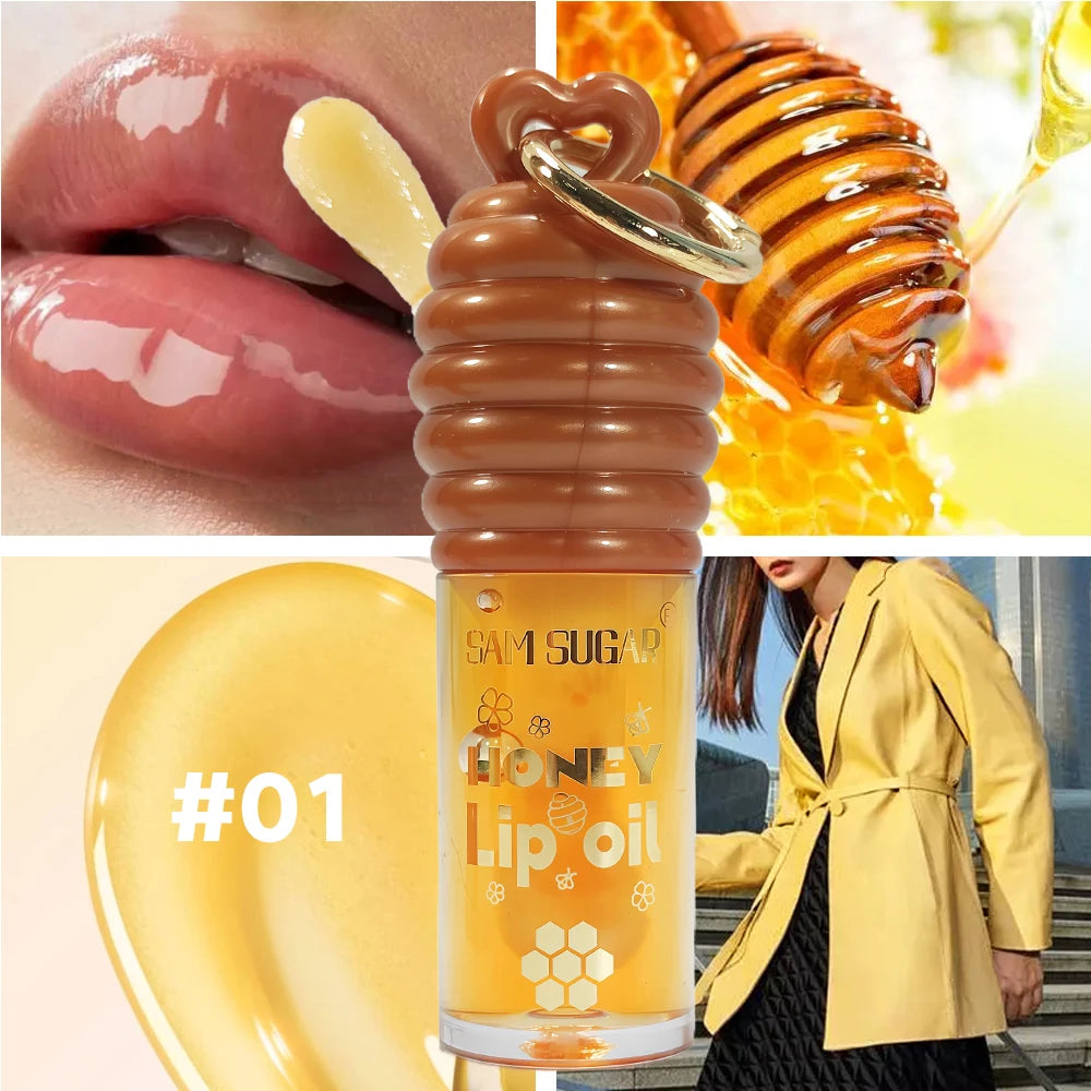 1/2 pack of Honey Moisturizing Lip Oil Moisturizing Gold Gloss Smooth and Fresh Natural Ingredients Lip Gloss