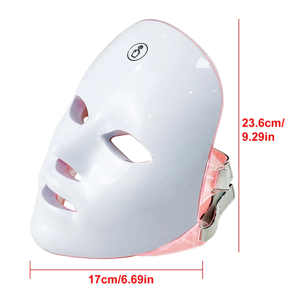 7 Colors Facial LED Mask Photodynamic LED Photon Light Beauty Mask Skin Rejuvenation Home Face Lifting Whitening Beauty Device