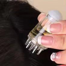 Scalp massager applicator