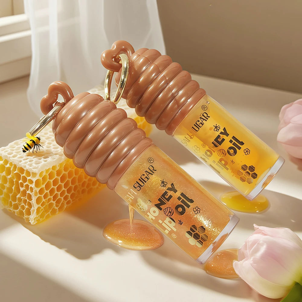 1/2 pack of Honey Moisturizing Lip Oil Moisturizing Gold Gloss Smooth and Fresh Natural Ingredients Lip Gloss