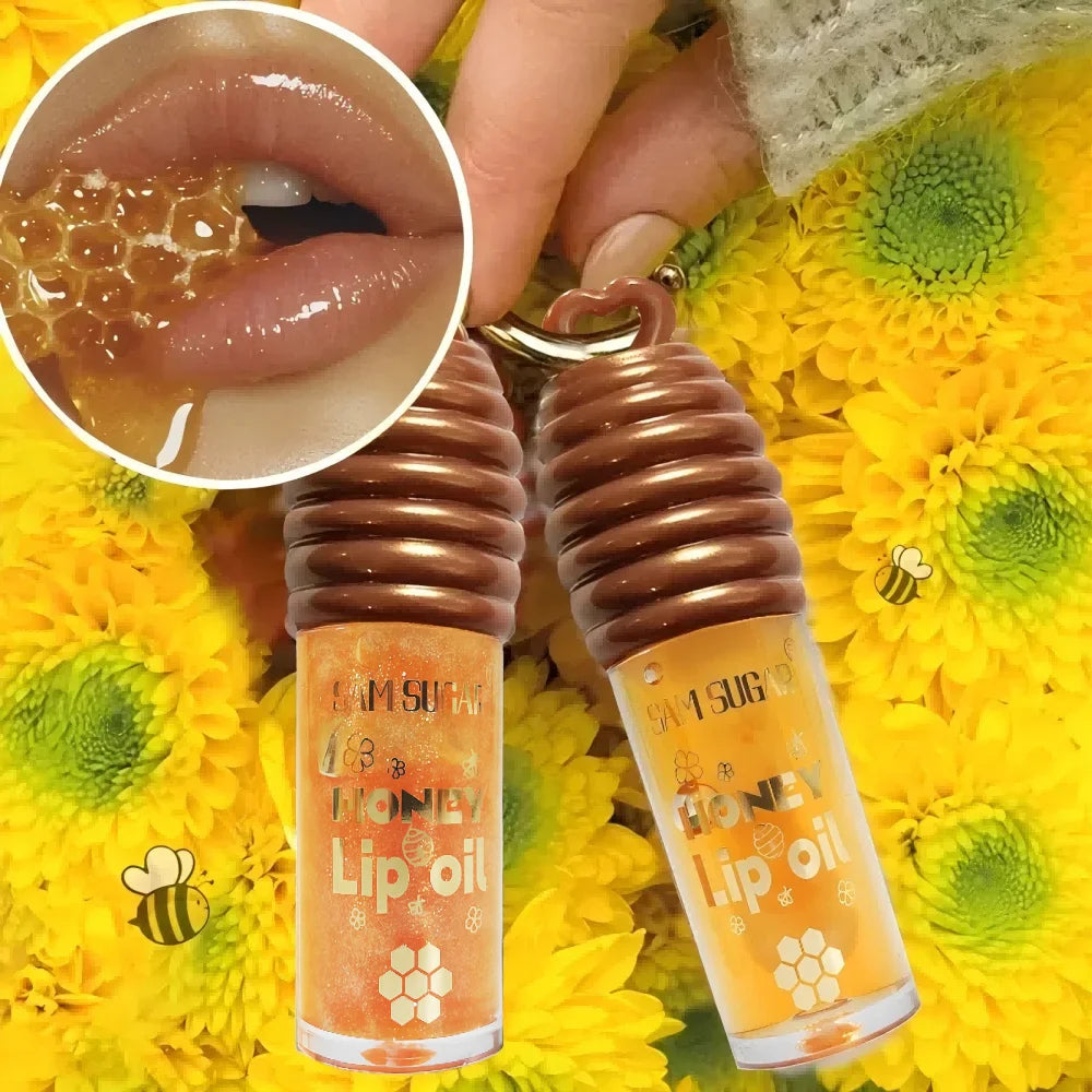 1/2 pack of Honey Moisturizing Lip Oil Moisturizing Gold Gloss Smooth and Fresh Natural Ingredients Lip Gloss