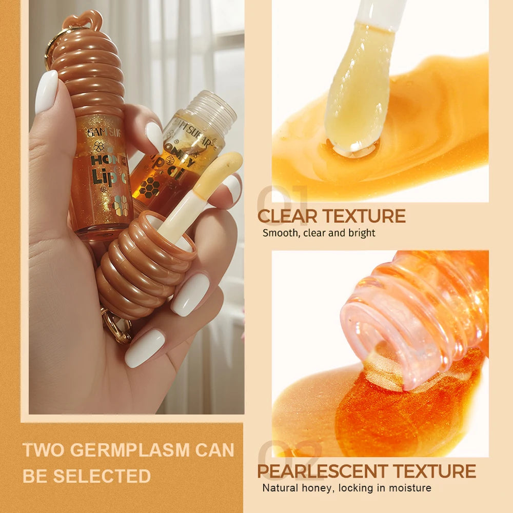 1/2 pack of Honey Moisturizing Lip Oil Moisturizing Gold Gloss Smooth and Fresh Natural Ingredients Lip Gloss