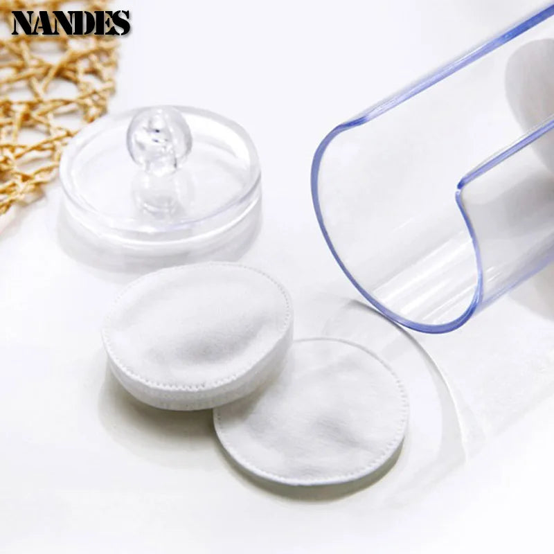 Acrylic Storage Box Cotton Swab Storage Box Bathroom Jar Makeup Jewelry Empty Container With Transparent Lid Jar Home Storage