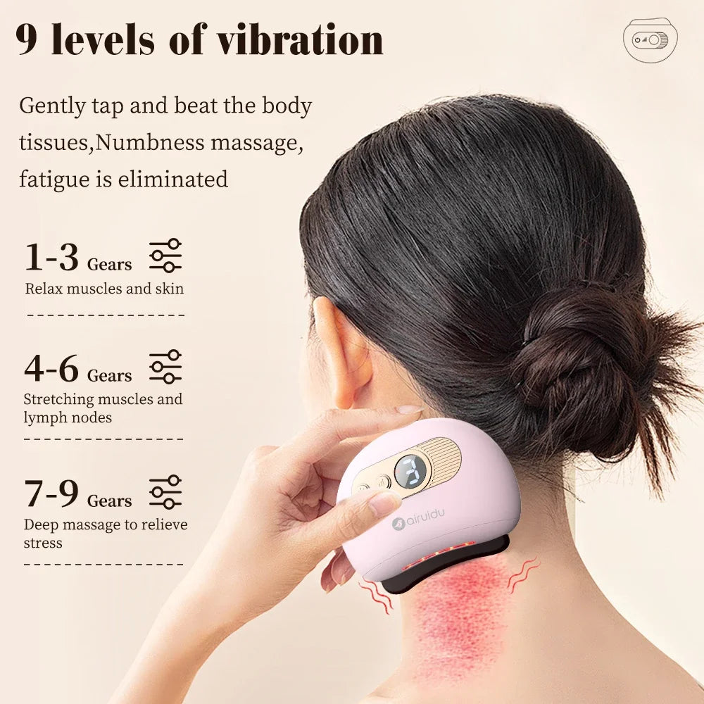 Electric Gua Sha Massage Board For Face Relieve Physical Fatigue Guasha Plate Jade Face Massager Scrapers Tools For Full Body