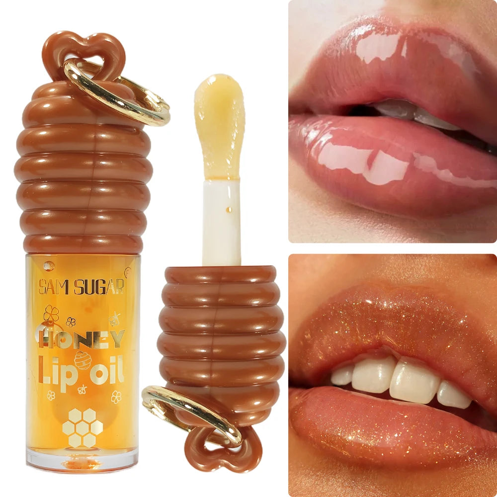 1/2 pack of Honey Moisturizing Lip Oil Moisturizing Gold Gloss Smooth and Fresh Natural Ingredients Lip Gloss